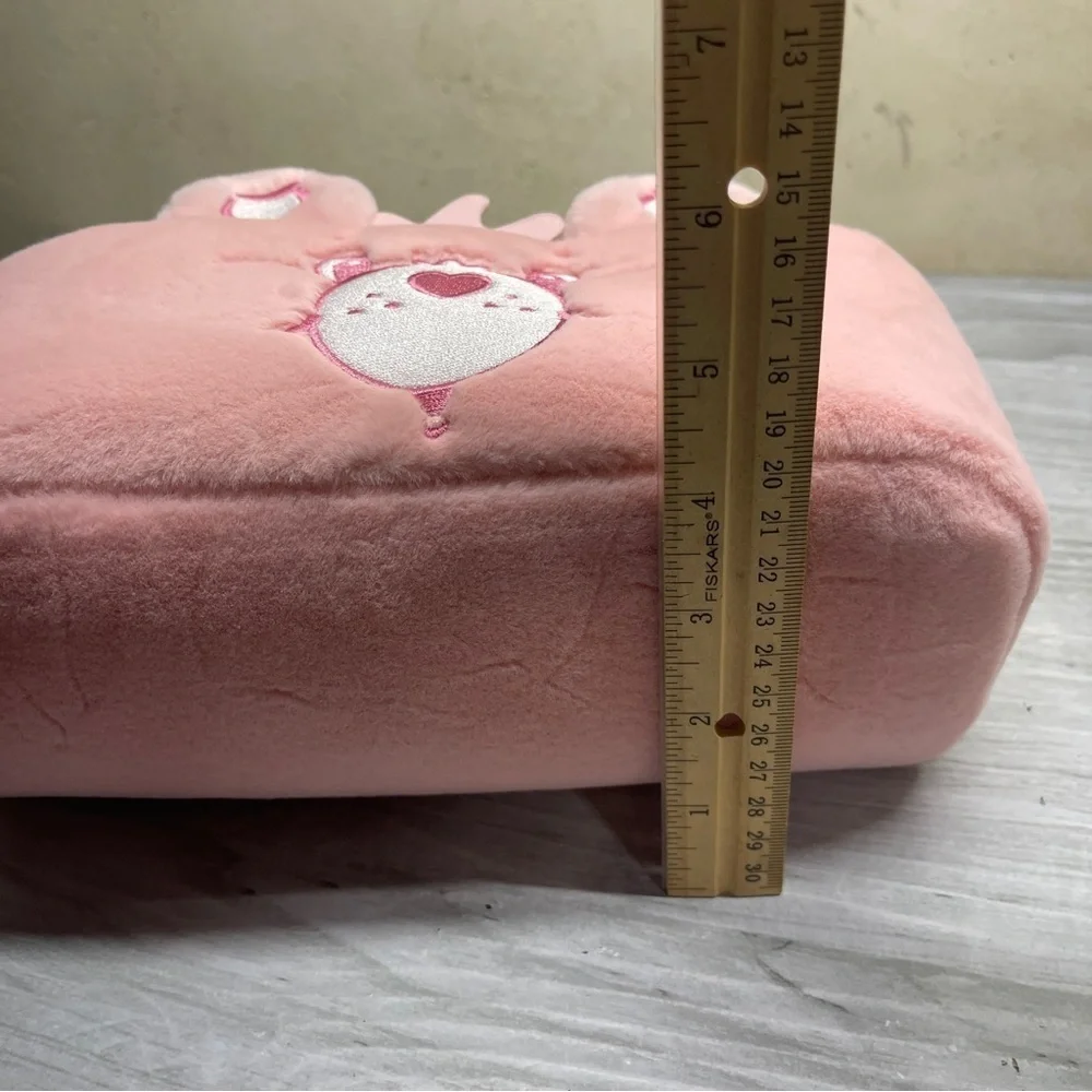 Impressions Care Bears Pink Plush Unfold Travel Makeup Cosmetic Zip Pouch New
